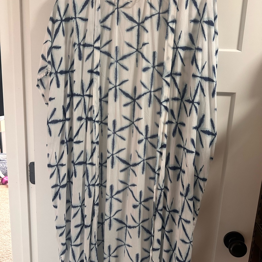 LOFT Blue and White Kimono